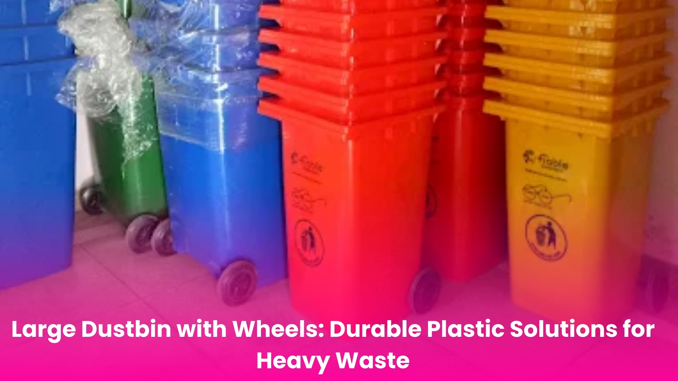 Large Dustbin with Wheels