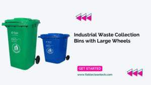 Industrial Waste Collection Bins with Large Wheels